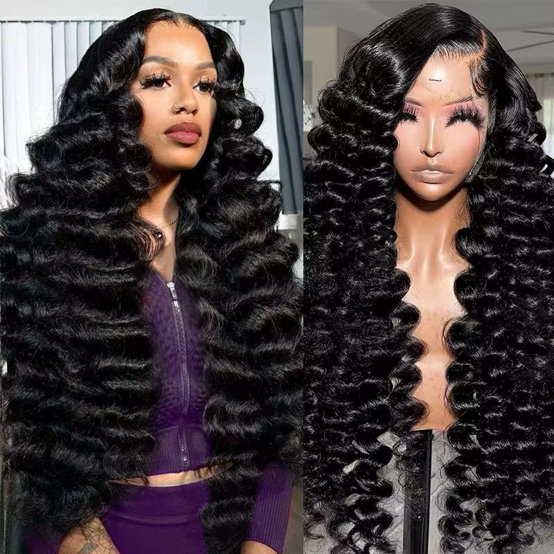 BeuMax Brazilian 13x4 Loose Wave Lace Front Human Hair Wigs