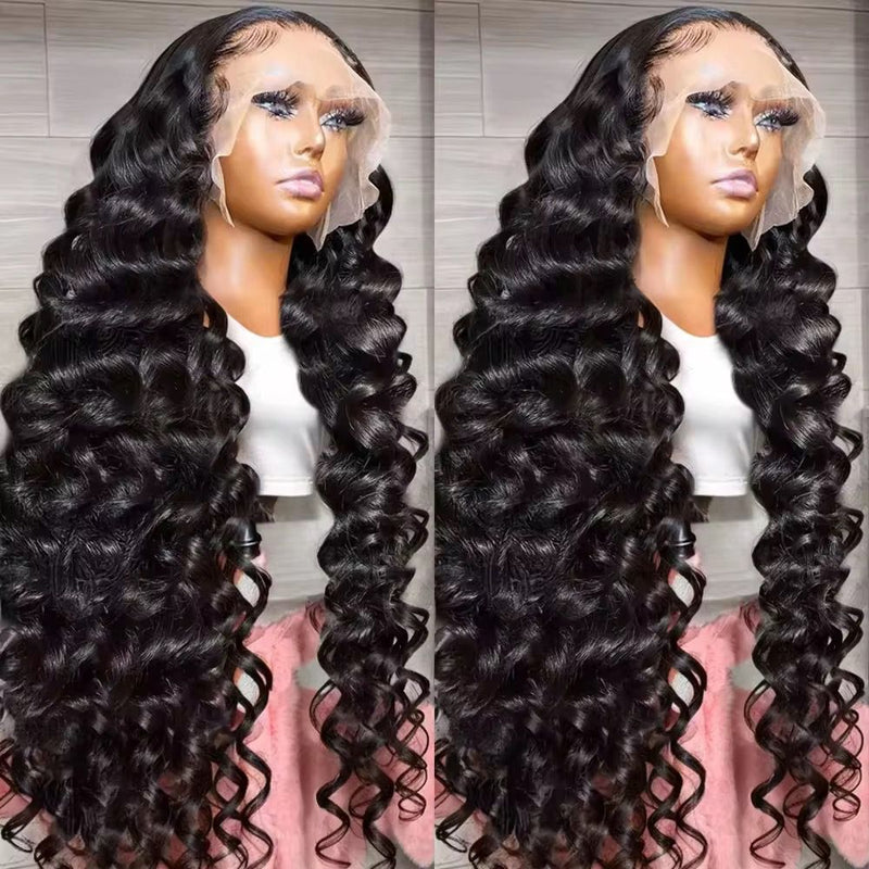 BeuMax Brazilian 13x4 Loose Wave Lace Front Human Hair Wigs