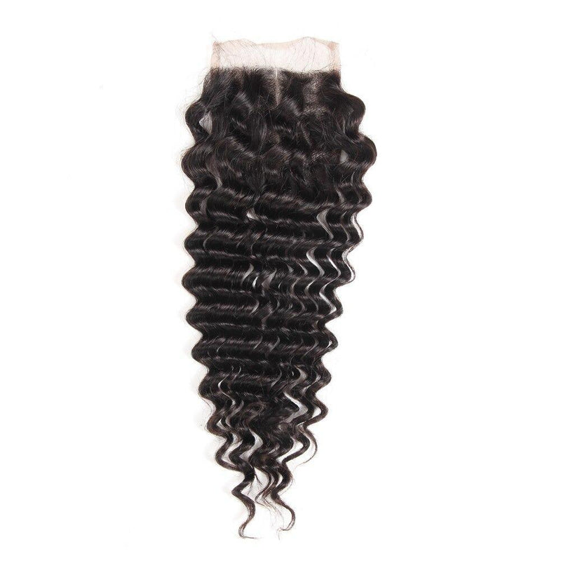Super Double Drawn 12A Grade Deep Wave BUNDLES with CLOSURES & FRONTAL