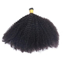 Mongalian Afro Kinky Curly i Tip Microlinks Braiding Human Hair Extens