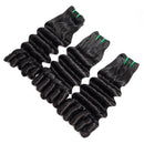 Beumax Double Drawn 12A Grade Fancy Curl BUNDLES with CLOSURES &