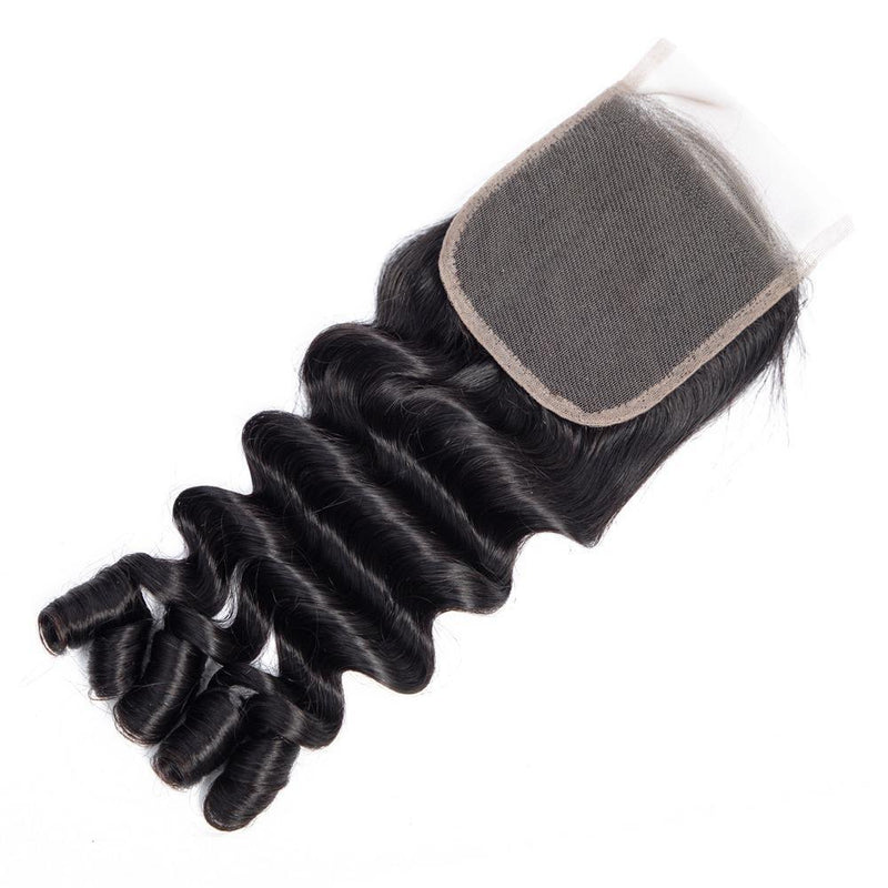 Beumax Double Drawn 12A Grade Fancy Curl BUNDLES with CLOSURES &