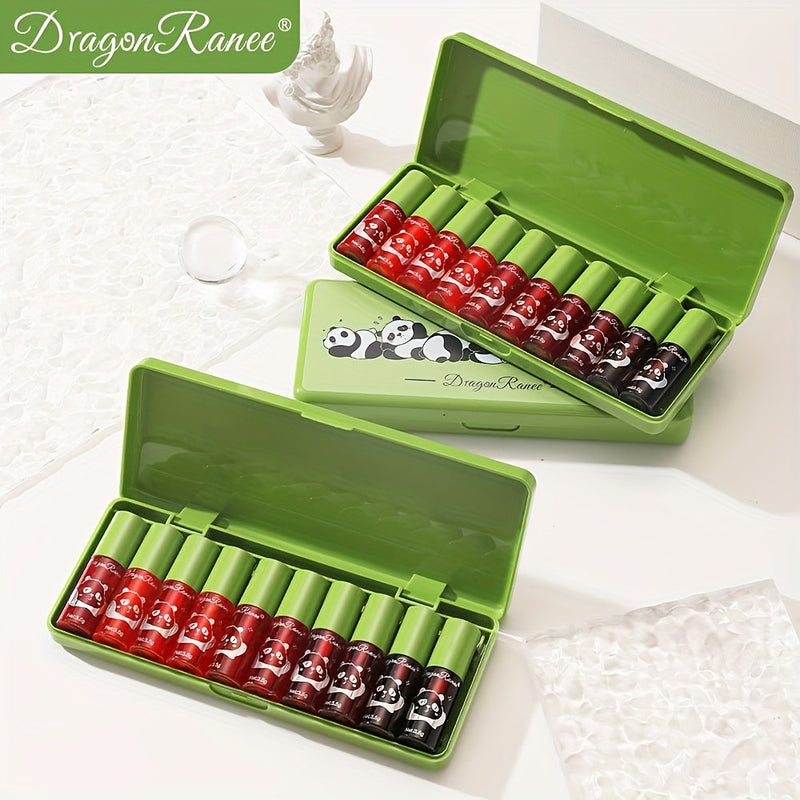 10 Pcs Mini Lip Gloss Set