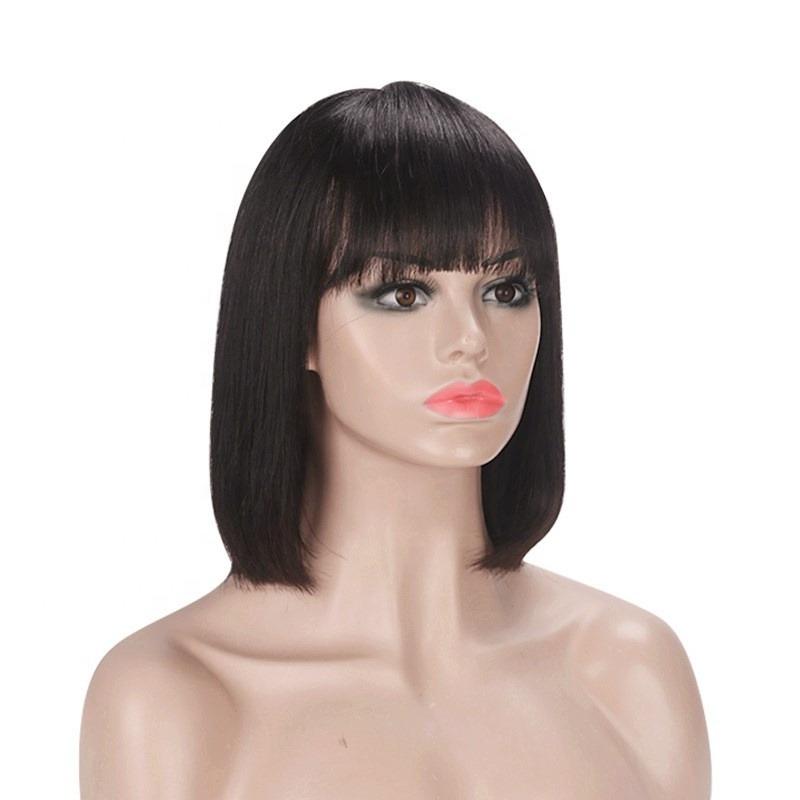 #613 Brazilian 99J Burgundy Short Bob Remy Straight Human Hair Wigs
