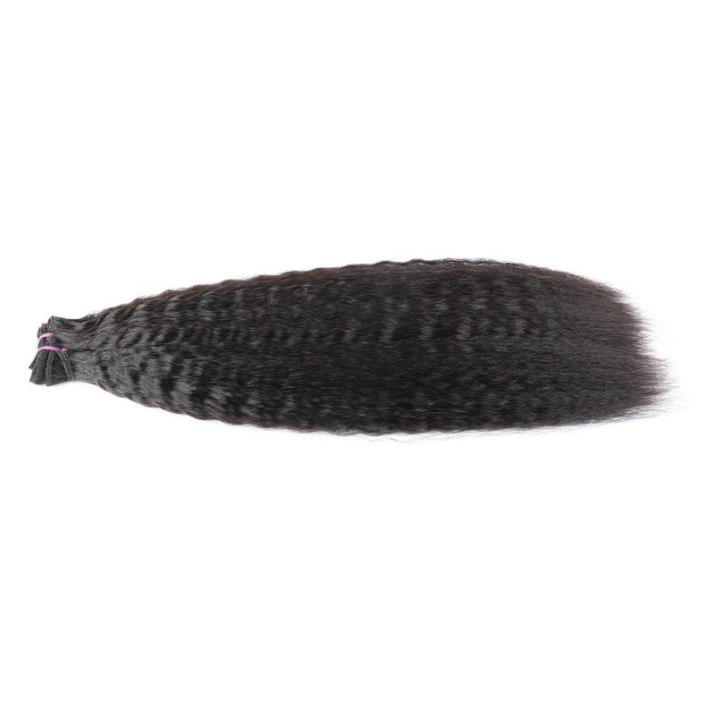 Beumax Double Drawn 12A Grade kinky Straight BUNDLES with CLOSURES &