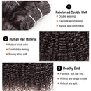 Beumax Double Drawn 12A Grade Afro Kinky Curly BUNDLES with CLOSURES &