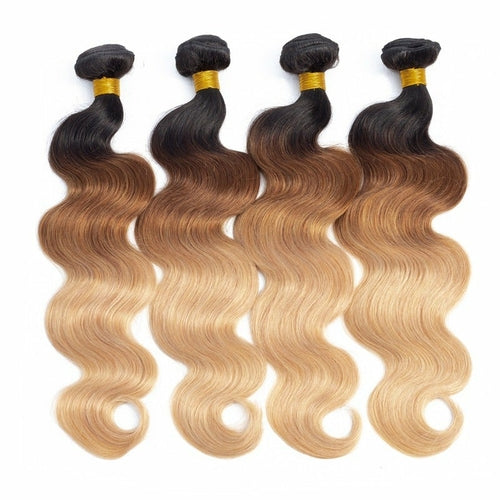 10A Grade #1B/4/30 Body Wave #1B/4/27 BUNDLES with CLOSURES & FRONTALS