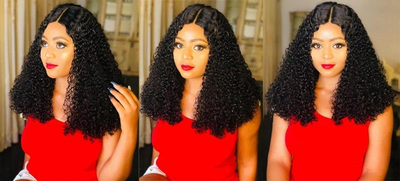 Beumax Double Drawn 12A Grade Pixie Curl BUNDLES with CLOSURES &