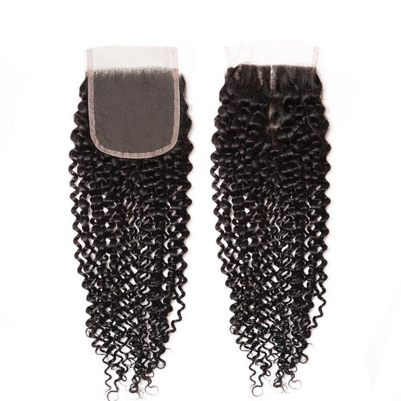 10A Grade Kinky Curly 4x4 Brazilian  5x5 Lace 6x6 Closure Remy Human H