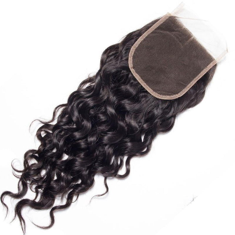 10A Grade Water Wave 4x4 Brazilian 5x5 Lace 6x6 Closure Remy Human Hai