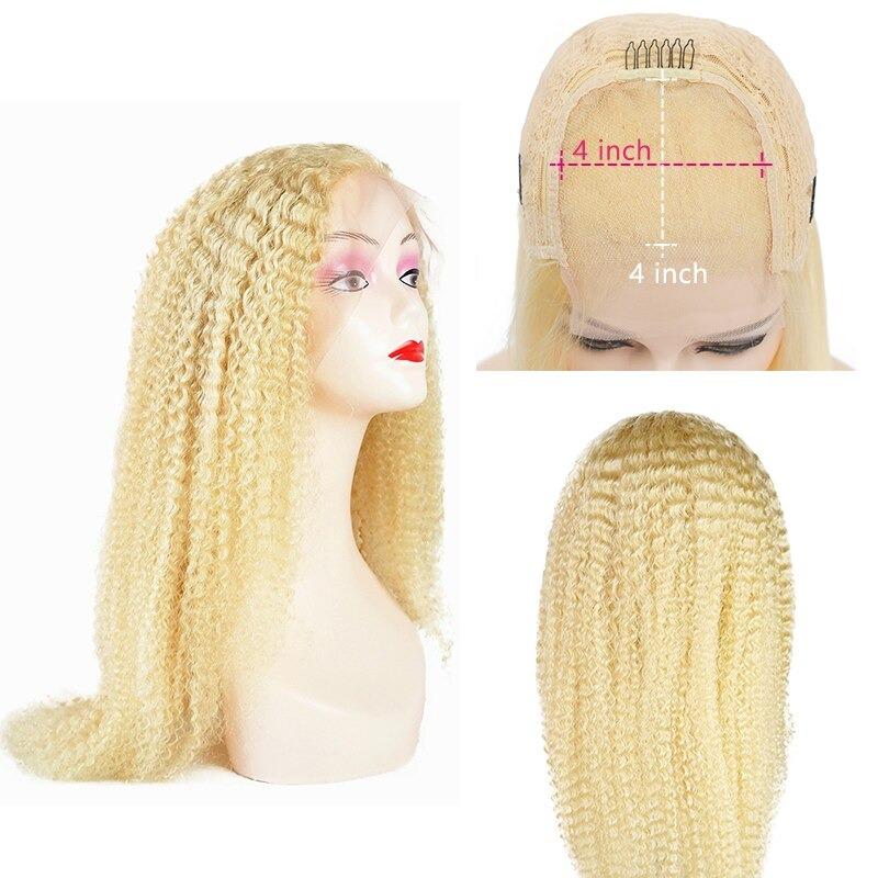 Beumax 200% Density 613 Blonde 13x4 Lace Frontal 13x6 Brazilian Curly