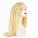 Beumax 200% Density 613 Blonde 13x4 Lace Frontal 13x6 Brazilian Curly