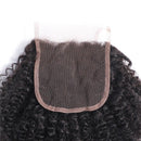 10A Grade Afro Kinky Curly 4x4 Brazilian 5x5 Lace 6x6 Closure Remy Hum
