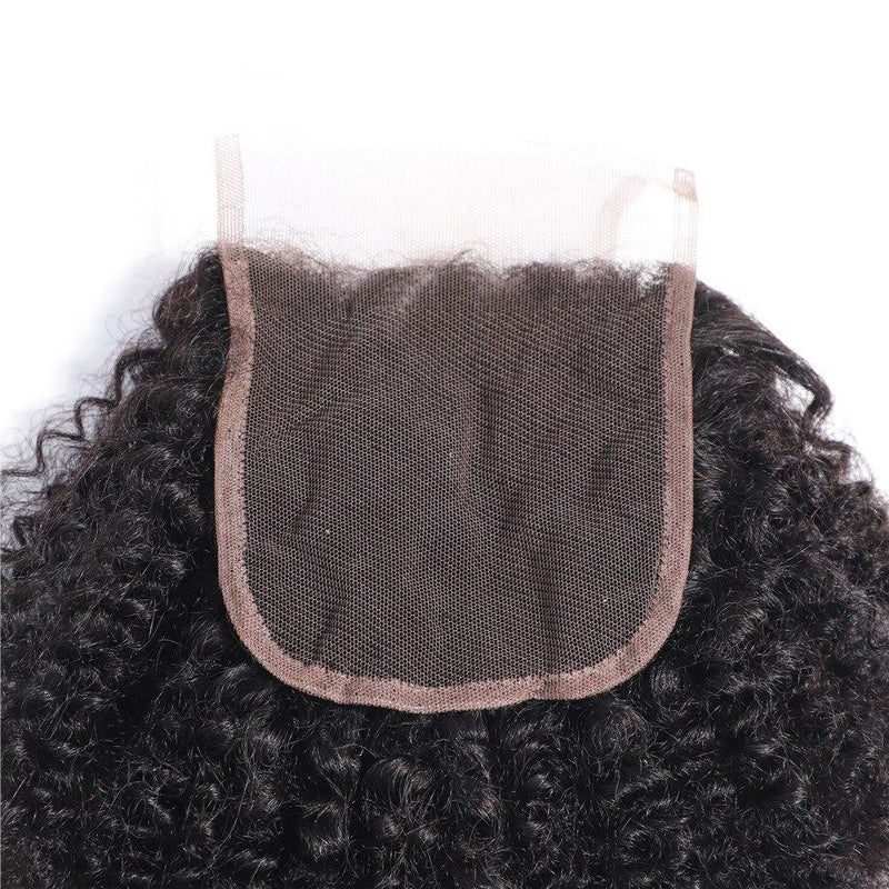 10A Grade Afro Kinky Curly 4x4 Brazilian 5x5 Lace 6x6 Closure Remy Hum