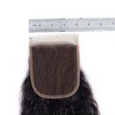 10A Grade Kinky Straight 4x4 Brazilian 5x5 Lace 6x6 Closure Remy Human