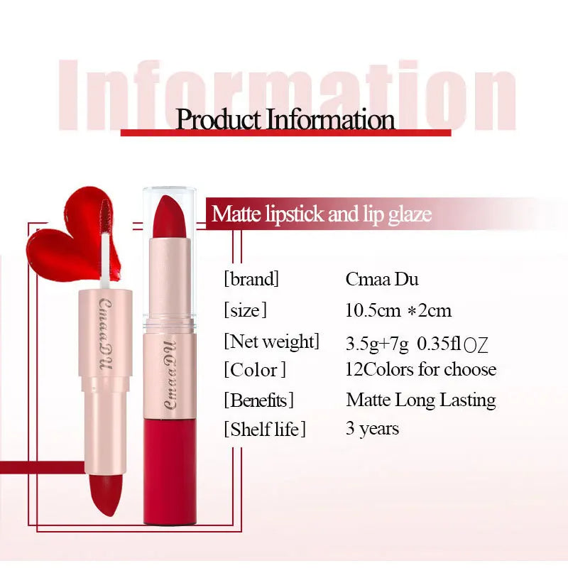 Double Ended Matte & Gloss Lipstick