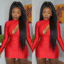 180% Density Full 4x4 Transparent Lace Front Kinky Straight Human Hair