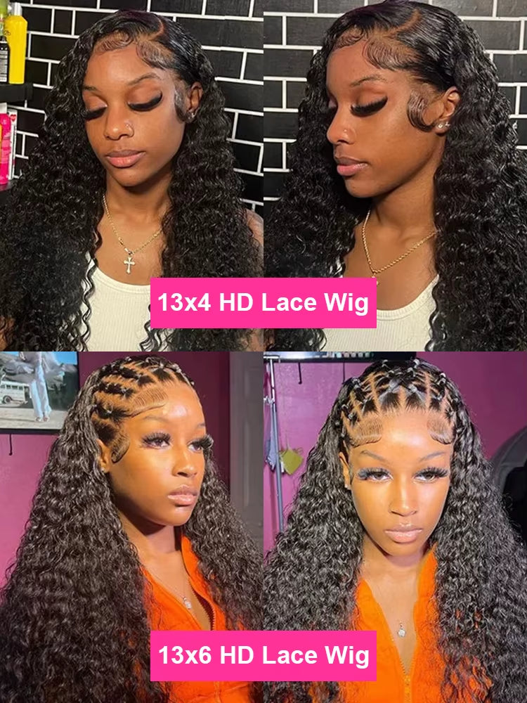 Beumax 13x6 Water Wave Lace Frontal Human Hair Wigs