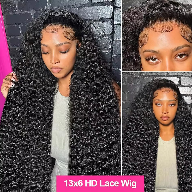 Beumax 13x6 Water Wave Lace Frontal Human Hair Wigs