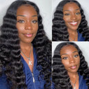 U Part Loose Deep V Part Human Hair Wigs For Black Women Brazilian Remy Hair