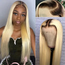 Straight 1B/613 Transparent Lace 13x4 Frontal Wig 4x4 Closure Wig 13x6
