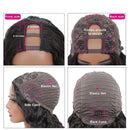 U Part Wig Kinky Curly Human Hair Wigs For Black Women Brazilian Remy