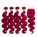 Burgundy 10A Grade Body Wave