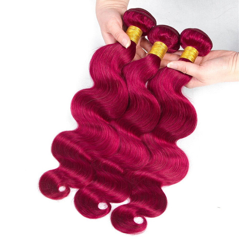 Burgundy 10A Grade Body Wave