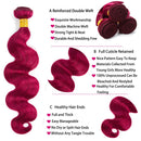 Burgundy 10A Grade Body Wave