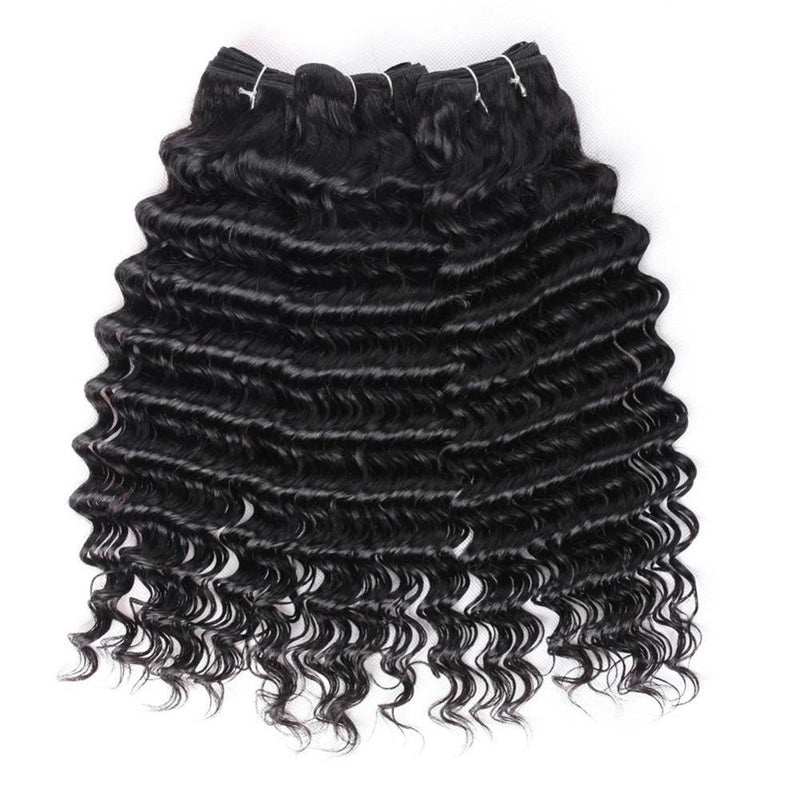 Beumax Double Drawn 12A Grade Deep Wave BUNDLES with CLOSURES &