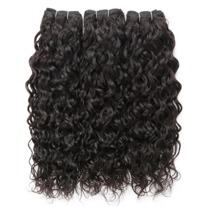 Super Double Drawn 12A Grade Water Wave BUNDLES with CLOSURES & FRONTA