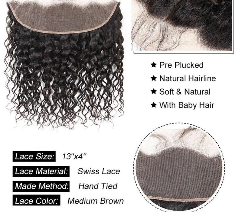 Super Double Drawn 12A Grade Water Wave BUNDLES with CLOSURES & FRONTA
