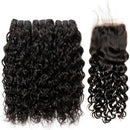Super Double Drawn 12A Grade Water Wave BUNDLES with CLOSURES & FRONTA