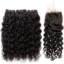 Super Double Drawn 12A Grade Water Wave BUNDLES with CLOSURES & FRONTA