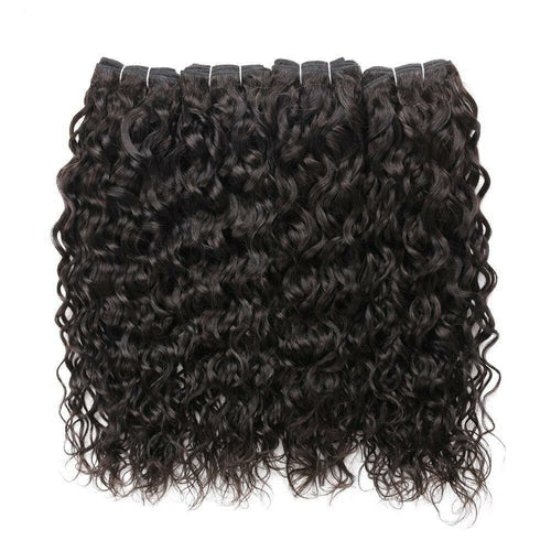 Super Double Drawn 12A Grade Water Wave BUNDLES with CLOSURES & FRONTA