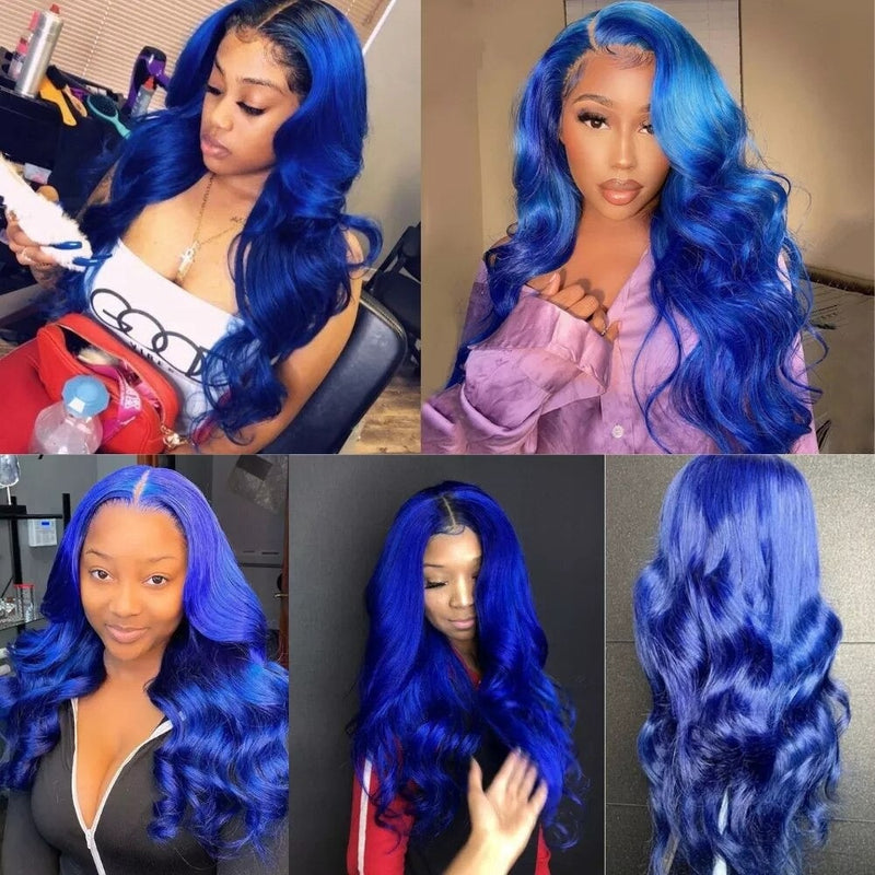 10A Grade Blue Body Wave BUNDLES with CLOSURES & FRONTALS