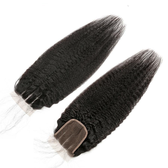 10A Grade Kinky Straight 4x4 Brazilian 5x5 Lace 6x6 Closure Remy Human