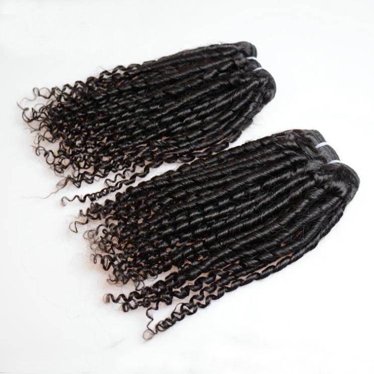 Beumax Double Drawn 12A Grade Bebe Pissy Curl BUNDLES with CLOSURES &