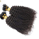 Kinky Curly Human Hair i Tip Microlinks Bulk Braiding Human Hair Bundl