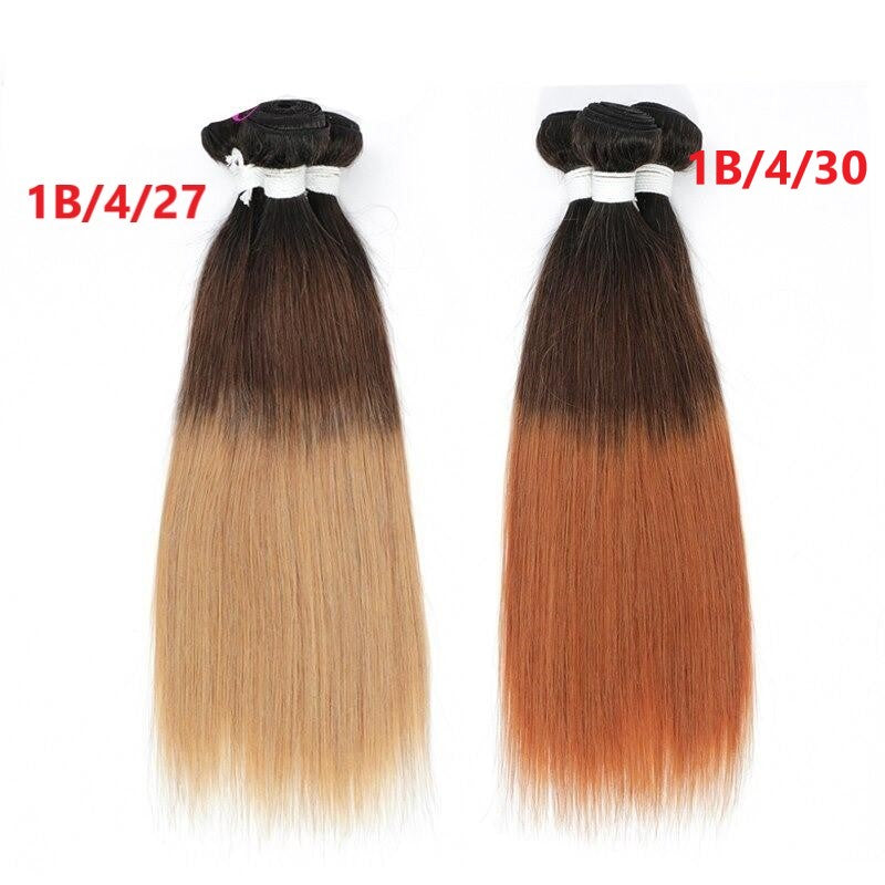 10A Grade #1B/4/30  Straight #1B/4/27 BUNDLES with 4x4 CLOSURES & 13x4