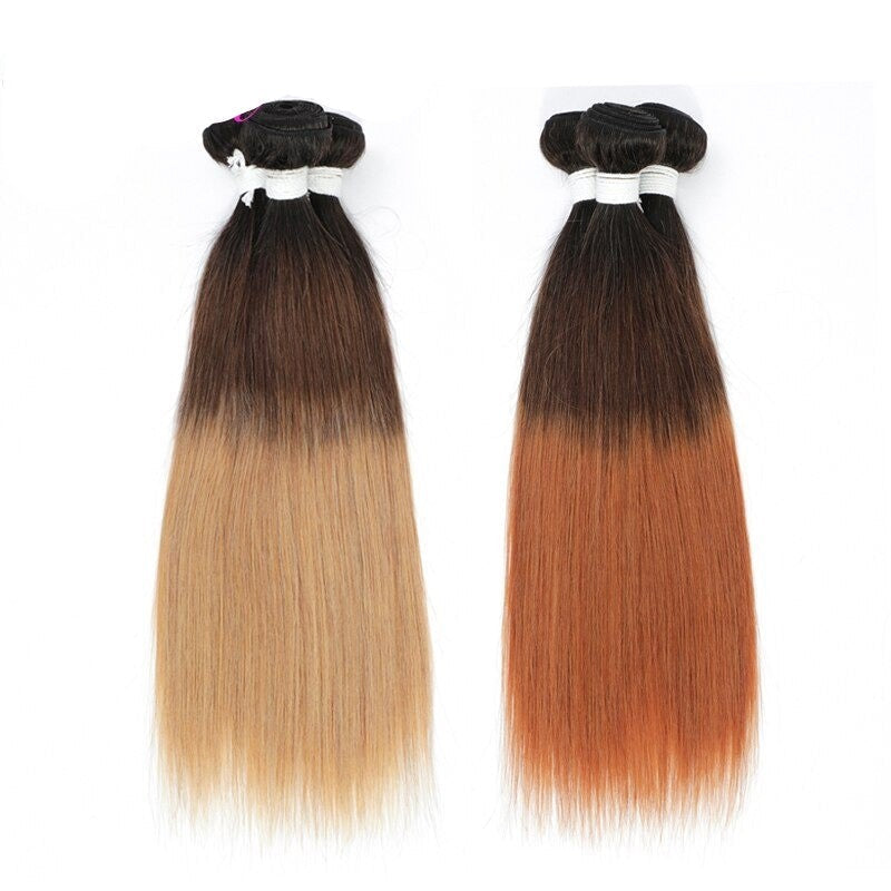 10A Grade #1B/4/30  Straight #1B/4/27 BUNDLES with 4x4 CLOSURES & 13x4