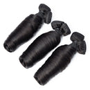 10A Grade 3/4 Straight Bouncy Curl Fumi Human Hair bundles with 4x4 Cl