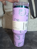 STANLEY x Hello Kitty FlowState Quencher H2.0 Tumbler 40 oz Purple + Necklace
