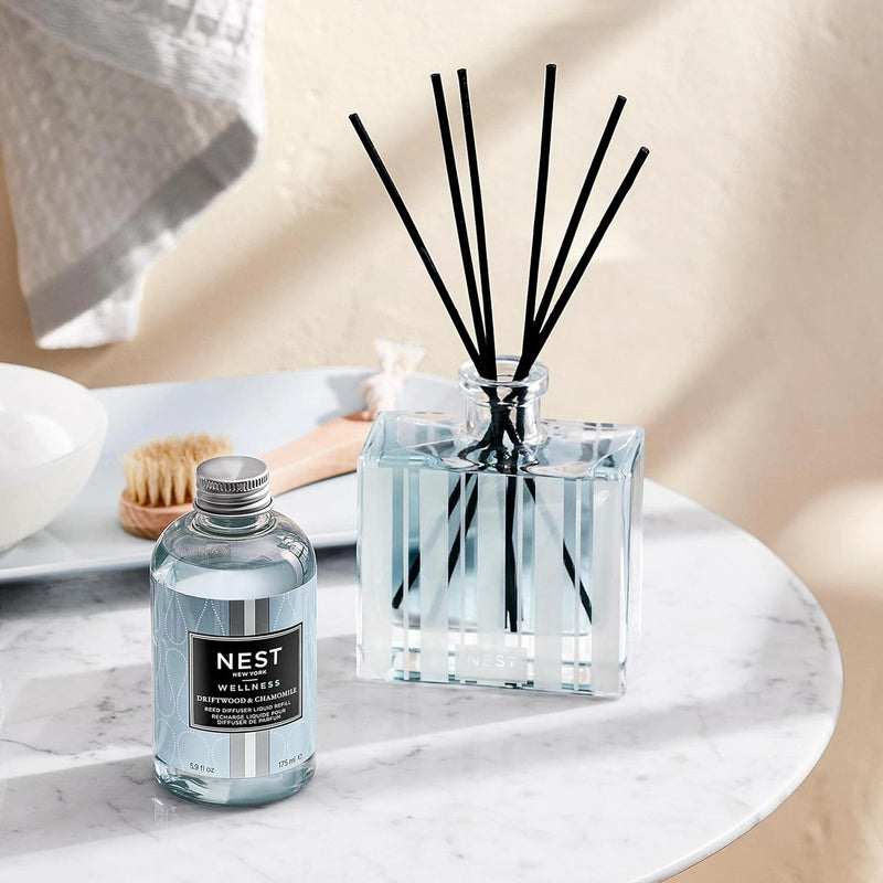 NEST New York Fragrances Driftwood & Chamomile Reed Diffuser Liquid Refill, New