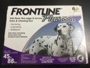 Frontline Plus For Dogs 45 to 88 LBS 6 Doses 6 Month Supply 8206