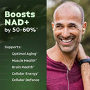 NAD+ Supplement for Anti-Aging Energy Focus & Nicotinamide Riboside Resveratrol