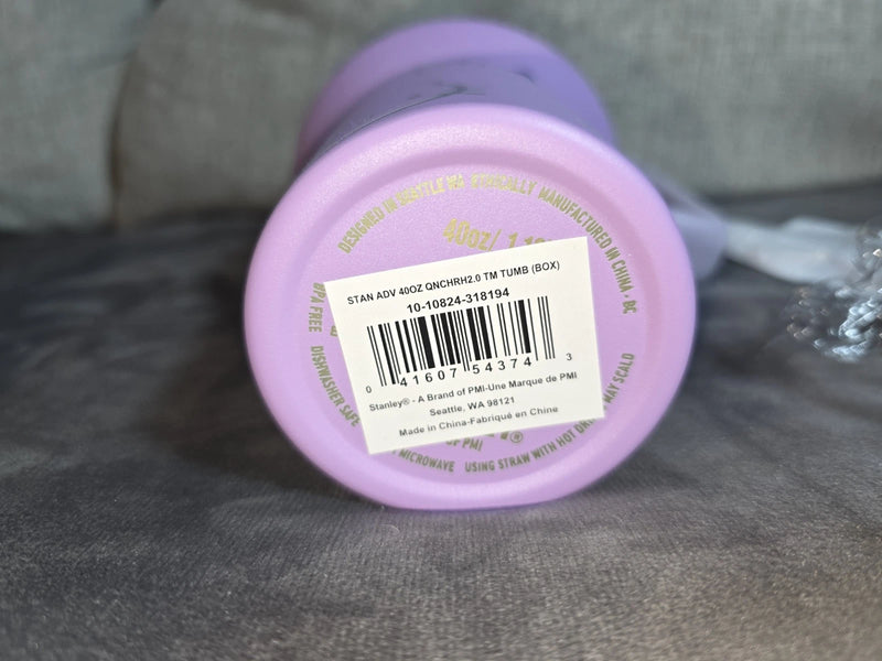 STANLEY x Hello Kitty FlowState Quencher H2.0 Tumbler 40 oz Purple + Necklace