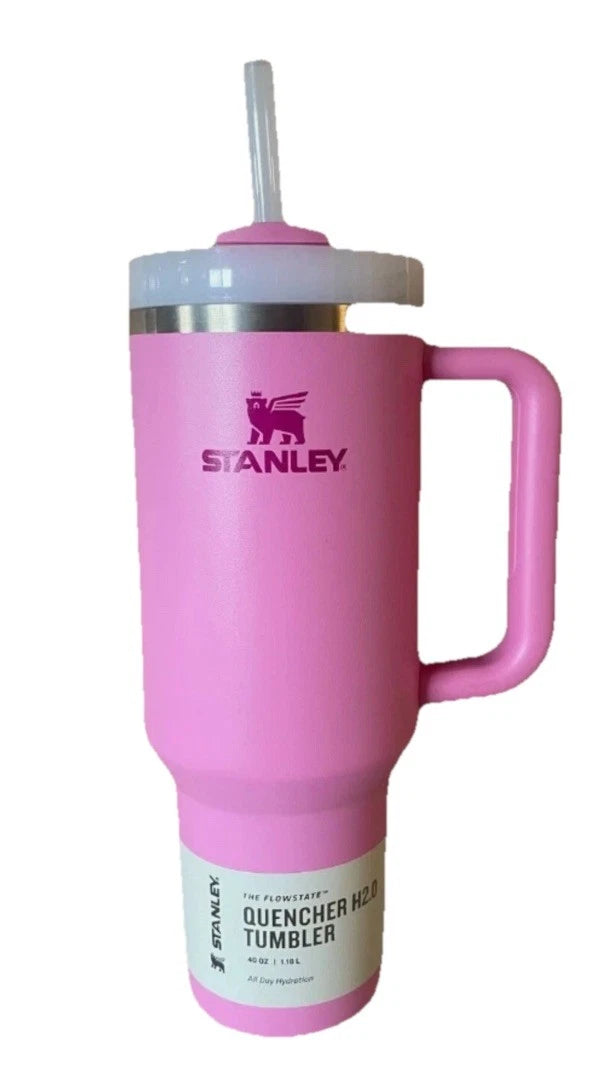BRAND NEW IN BOX STANLEY THE 40OZ QUENCHER H2.0 FLOWSTATE™ TUMBLER IN PEONY