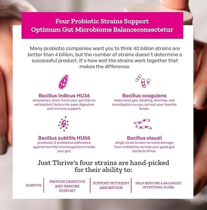 Just Thrive Probiotic & Antioxidant Capsule (90 Count)