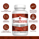 CinnaChroma 60 Cinnamon Capsules - Contains Chromium and Vanadium Pyridinate